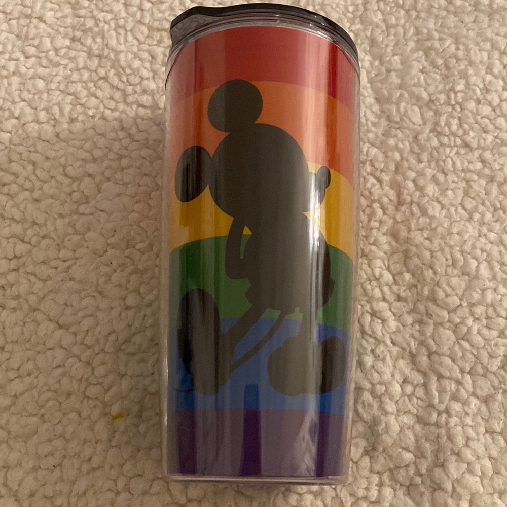 Disney Mickey Mouse Pride Rainbow Drink Tumbler